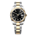 Classic 41 – White Dial | Steel & Gold Tone Bracelet & Fluted Bezel